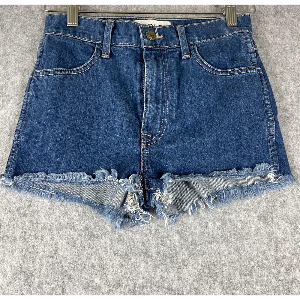 Wildfox Helena Denim Shorts Womens 24 Blue High Rise Cut Off Runaway Wash